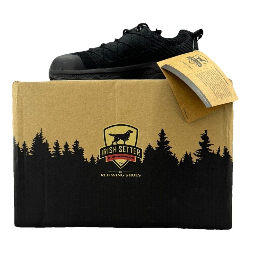 Red Wing Irish Setter Nisswa Women's 7.5‎ Aluminum Safety Toe Black Shoe Boot